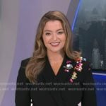 Dani's black embellished blazer on Good Morning America