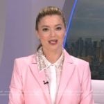 Dani’s pink leather blazer on Good Morning America