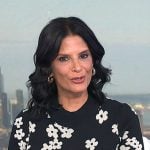 Darlene's black floral knit dress on Today