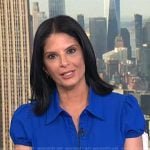 Darlene’s blue puff short sleeve dress on Today