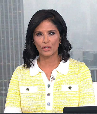 Darlene’s yellow knit polo dress on Today