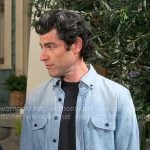 Dave’s denim shirt on The Neighborhood