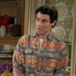 Dave's printed shirt on The Neighborhood