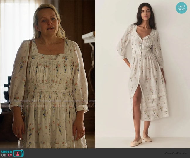 Doen Minta Floral Midi Dress worn by Mary (Elisabeth Moss) on Imperfect Women