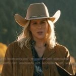 Dolly’s camel fringed sudede jacket on Marshals