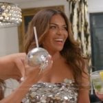 Dolores’s sheer sequin dress on The Real Housewives of Rhode Island