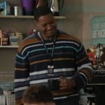 Dominic’s striped sweater on Abbott Elementary