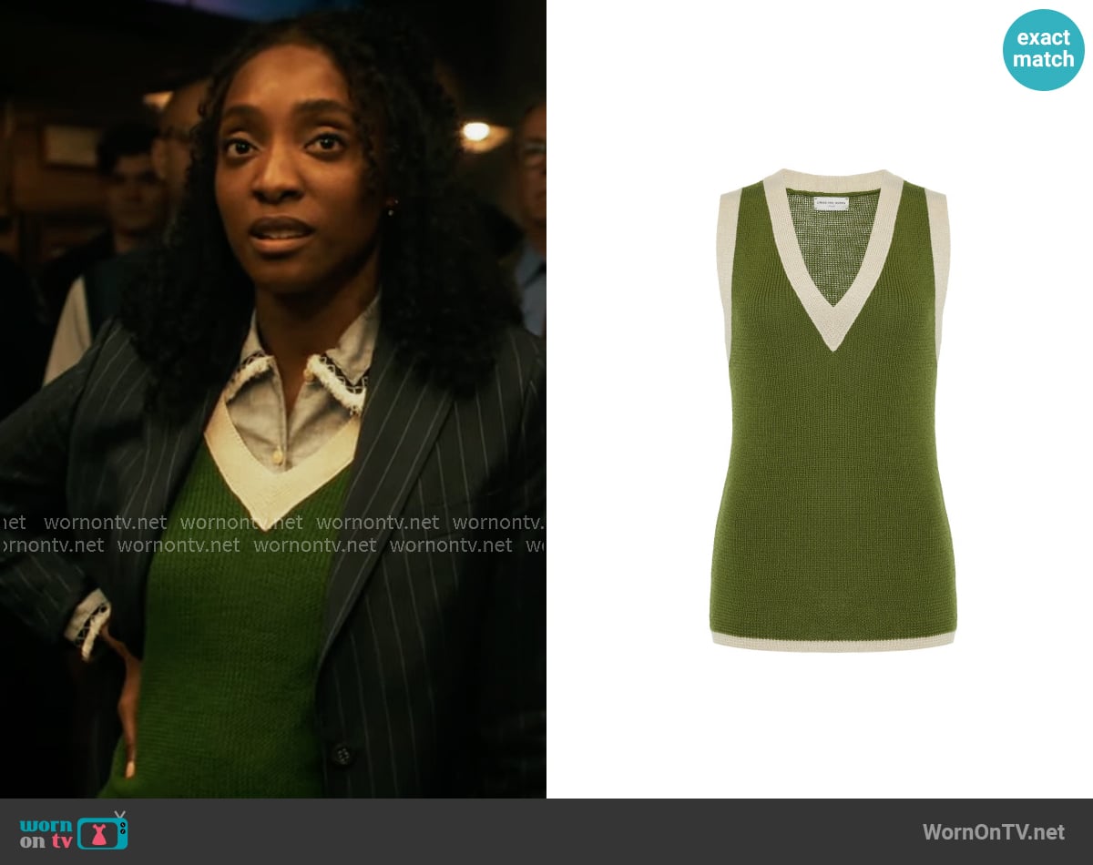 Dries van Noten Tigris Sweater Vest worn by Faith Mitchell (Iantha Richardson) on Will Trent