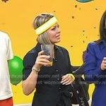 Dylan’s black belted shirtdress on Today