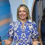 Dylan’s blue floral puff sleeve dress on Today