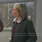 Dylan’s green quilted jacket on Today