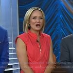 Dylan's pink coral zip front mini dress on Today