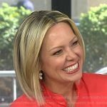 Dylan’s white flower earrings on Today