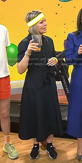 Dylan's black belted shirtdress on Today