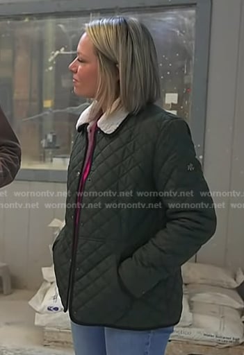 Dylan's green quilted jacket on Today