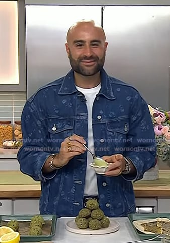 Edy Massih’s floral print denim jacket on Today