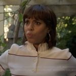 Eleanor's stripe lace trim polo on Imperfect Women