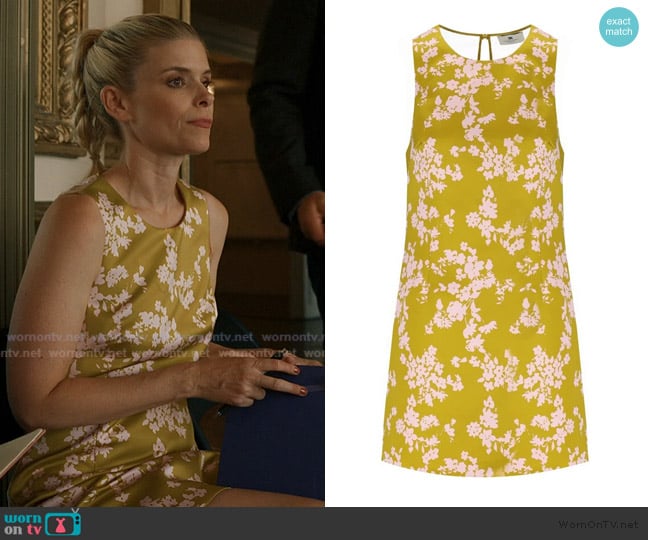 Elisabetta Franchi Curry Quarzo Sleeveless Dress worn by Nancy (Kate Mara) on Imperfect Women