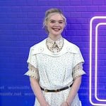 Elle Fanning’s floral layered dress on Today