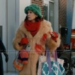 Elsbeth’s orange fur coat on Elsbeth