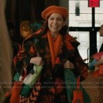 Elsbeth’s floral print coat on Elsbeth