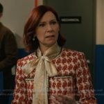 Elsbeth’s red tweed jacket on Elsbeth