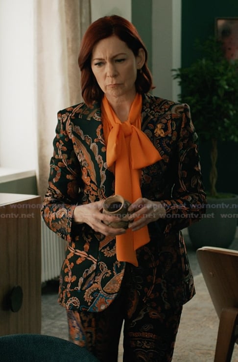 Elsbeth's paisley print jacquard blazer on Elsbeth