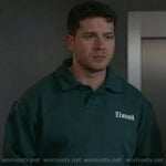 Buck’s green collared sweatshirt on 9-1-1