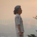 Chairwoman Park’s white floral embroidered sweater and skirt on Beef