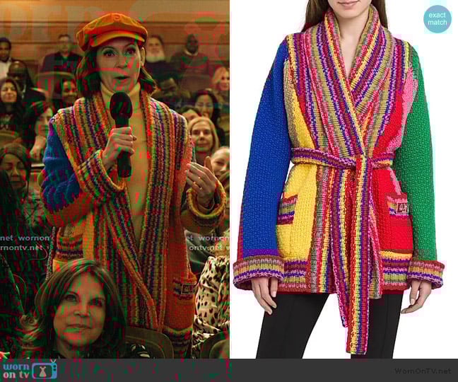 Emilio Pucci Belted Cardigan worn by Elsbeth Tascioni (Carrie Preston) on Elsbeth