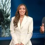 Emily's white mini blazer dress on Access Hollywood