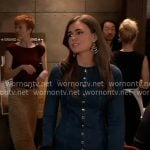 Emma's denim button-front dress on General Hospital