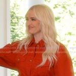 Erika’s red denim jacket and jeans on The Real Housewives of Beverly Hills