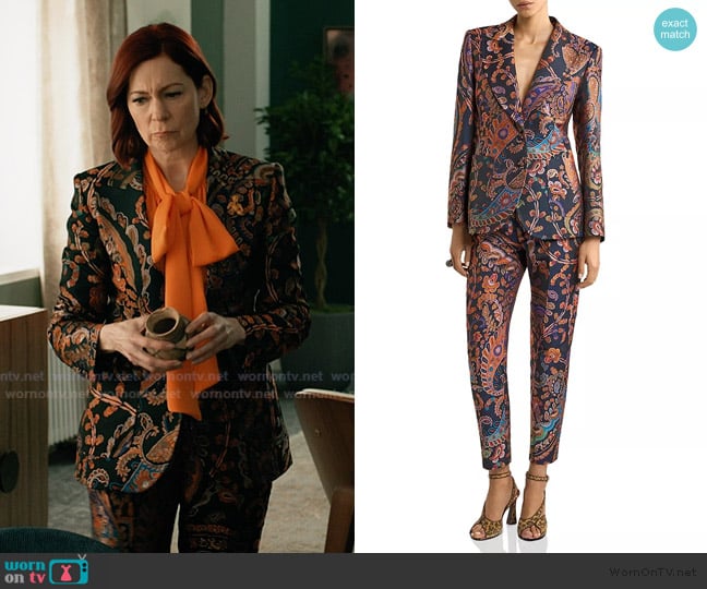 Etro Paisley Brocade Jacket worn by Elsbeth Tascioni (Carrie Preston) on Elsbeth
