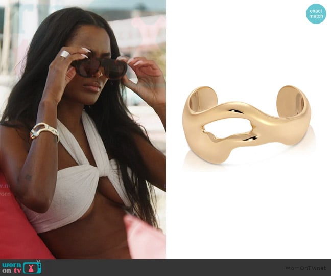 Ettika Gold Bracelet worn by Ciara Miller on Summer House