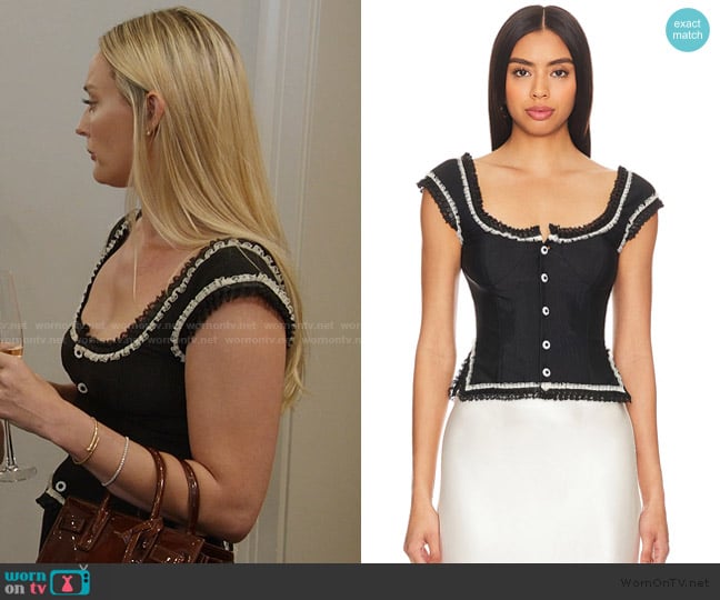 Fait Par Foutch Adeline Top worn by Bailey Taylor on Summer House