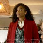 Faith’s red coat on Will Trent