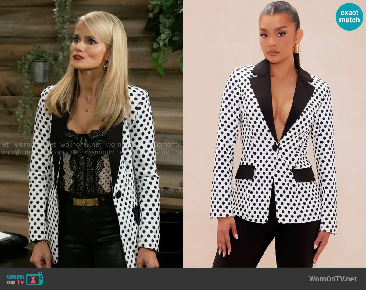 Fashion Nova Malia Blazer Suit Set worn by Vanessa McBride (Lauren Buglioli) on Beyond the Gates