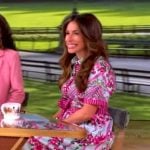 Alyssa’s floral print shirtdress on The View