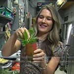 Caroline Chambers's floral print puff sleeve dress on Today