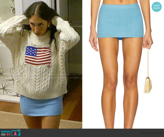 Frankies Bikinis Marialla Cable Knit Skort worn by Dara Levitan on Summer House
