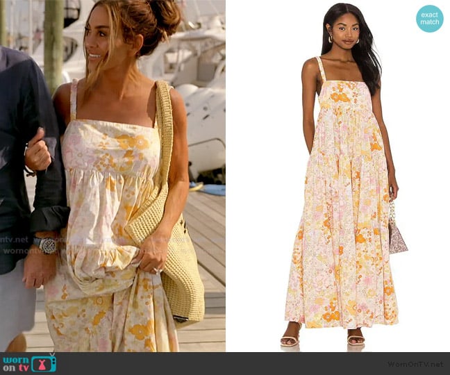 Free People Park Slope Maxi Dress worn by Liz McGraw on The Real Housewives of Rhode Island