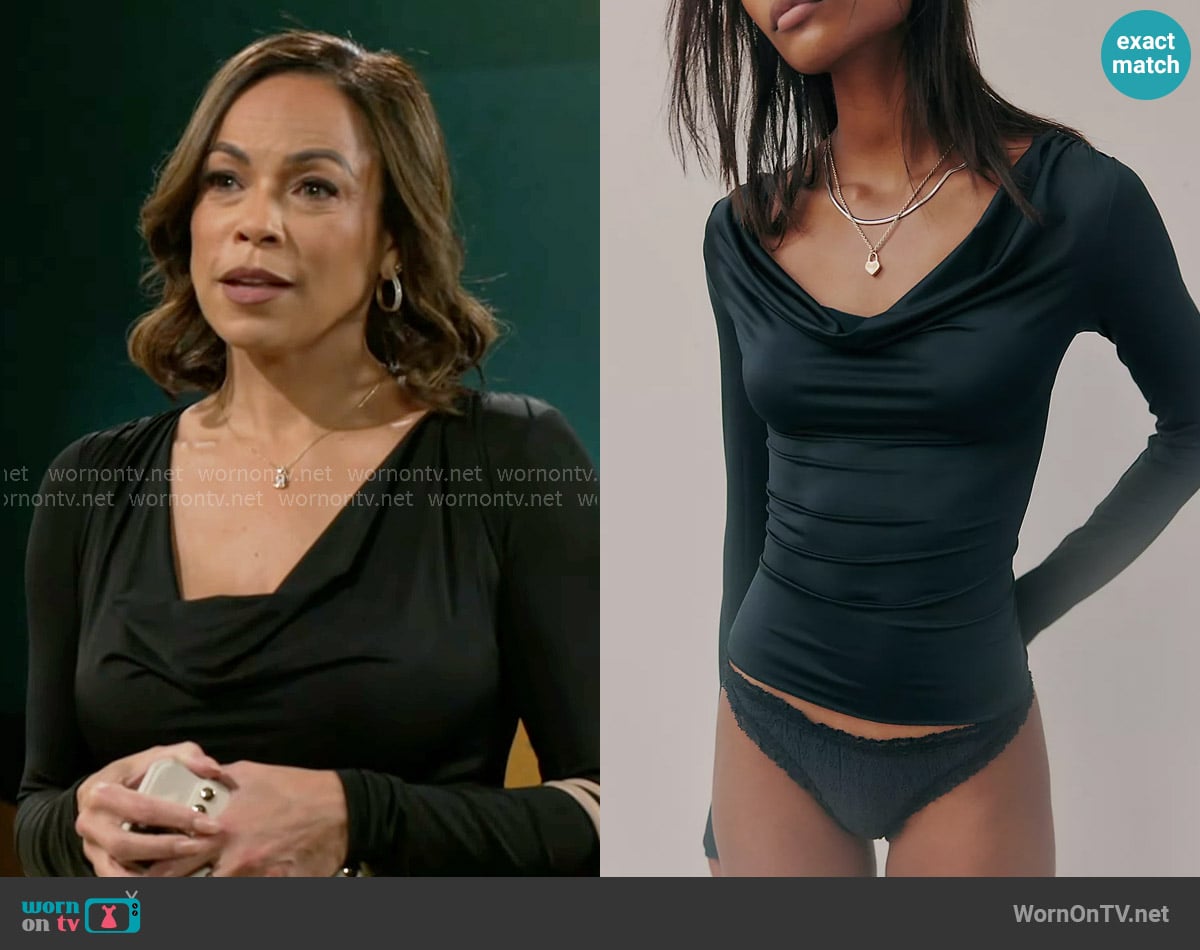 Free People Running Late Long Sleeve worn by Nicole Dupree Richardson (Daphnee Duplaix) on Beyond the Gates