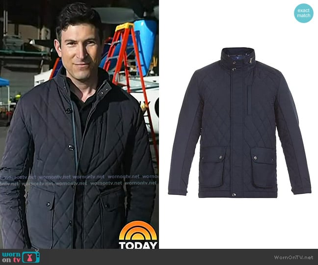 Gant Quilted Field Jacket worn by Sam Brock on Today