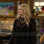 Gemma’s lace inset blouse on The Neighborhood