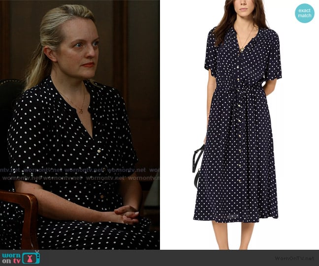Gerard Darel Popeline Midi Dress worn by Mary (Elisabeth Moss) on Imperfect Women