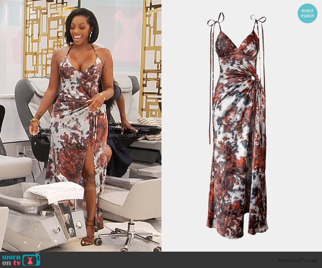 Gert-Johan Coetzee Nguni keyhole dress worn by Porsha Williams on The Real Housewives of Atlanta