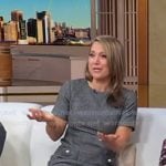Ginger’s grey patch pocket mini dress on Good Morning America