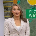 Ginger’s beige striped blazer on Good Morning America