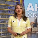 Ginger’s yellow knit polo dress on Good Morning America